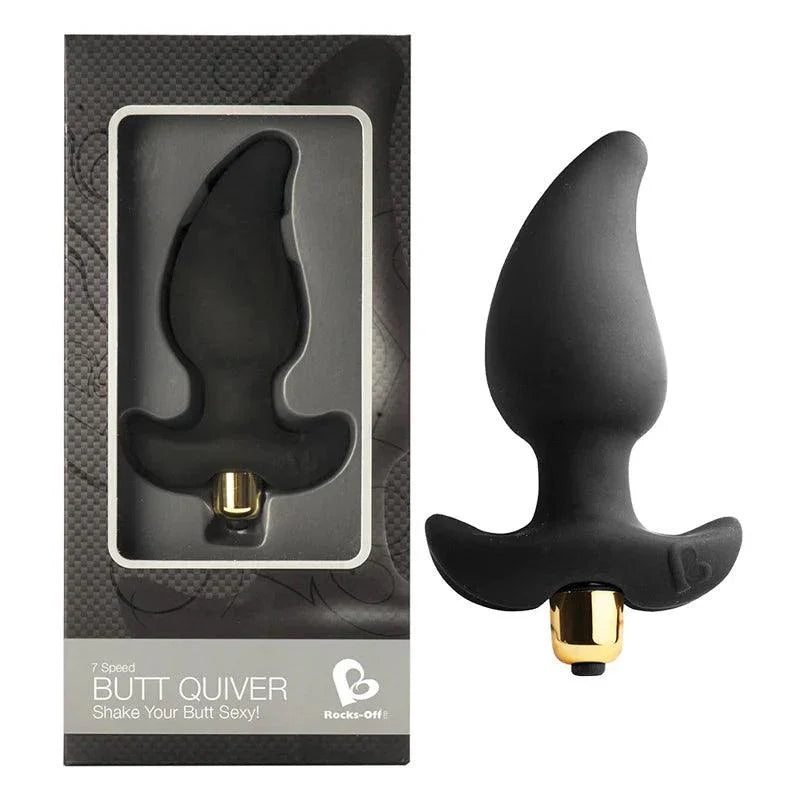 Rocks Off Butt Quiver Vibrating Silicone Butt Plug - Buy At Luxury Toy X - Free 3-Day Shipping