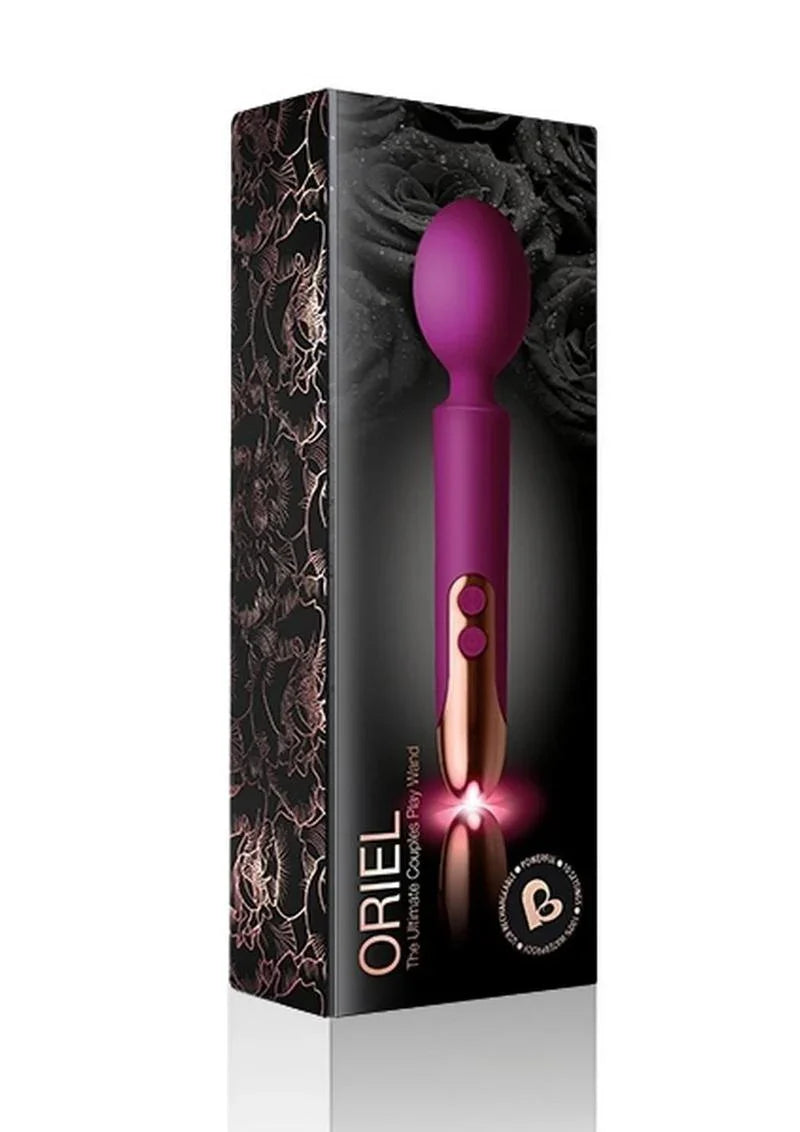 Rocks Off Oriel Silicone Rechargeable Wand Massager - Buy At Luxury Toy X - Free 3-Day Shipping