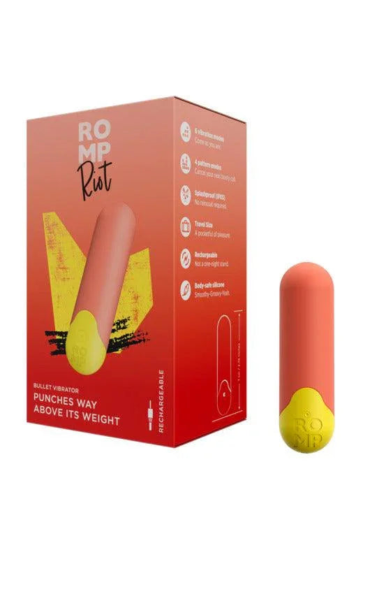 ROMP Riot Rechargeable Bullet Vibrator - Buy At Luxury Toy X - Free 3-Day Shipping