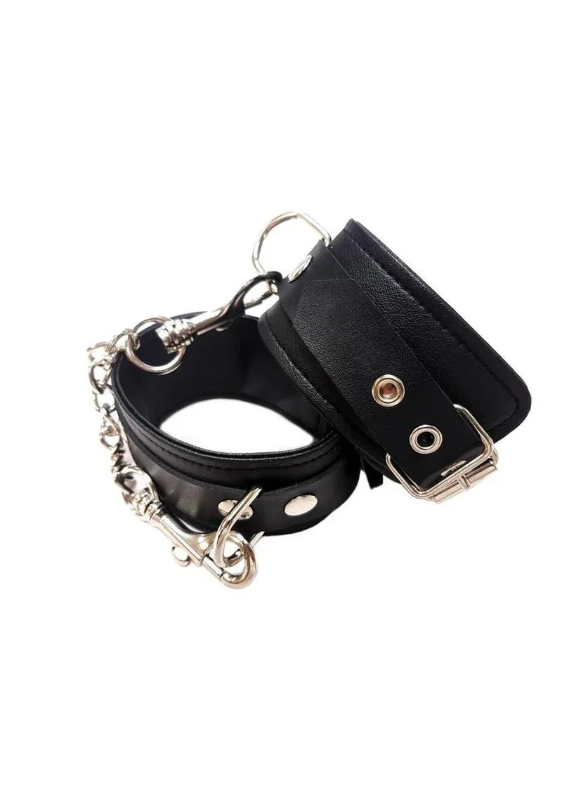 Rouge Fetish Play Vegan Leather Ankle Cuffs - Buy At Luxury Toy X - Free 3-Day Shipping