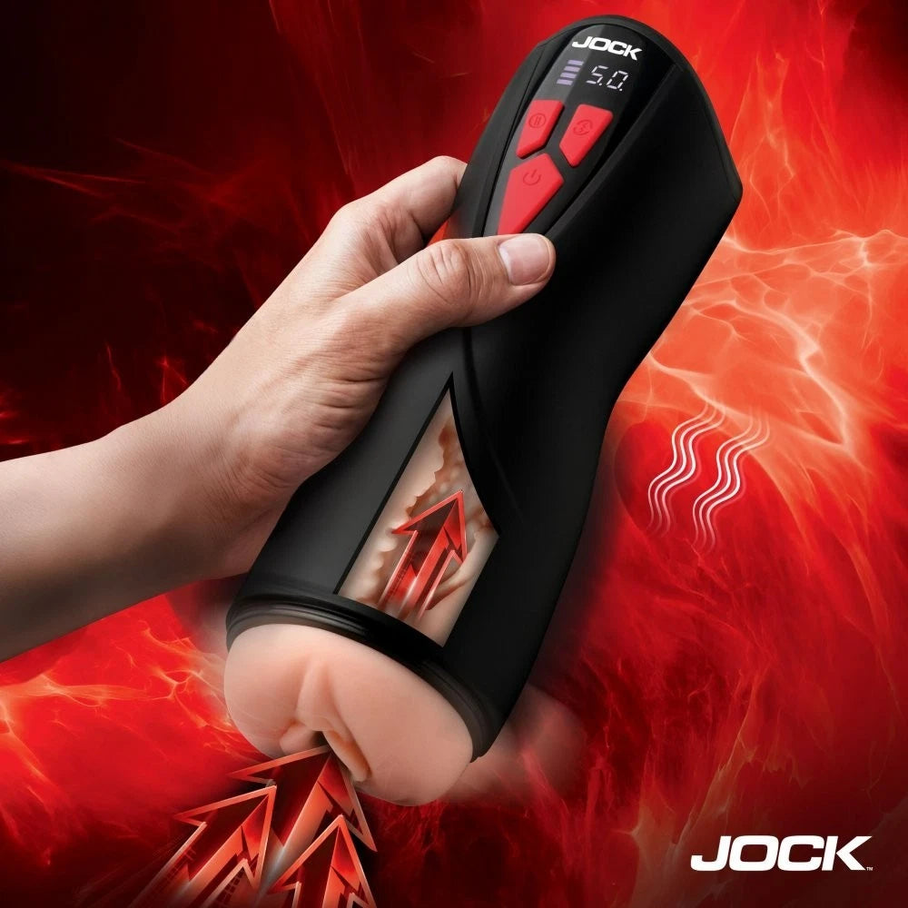 Jock Banger Sucking & Vibrating Pussy Rechargeable Masturbator – Suction & Vibration Stroker