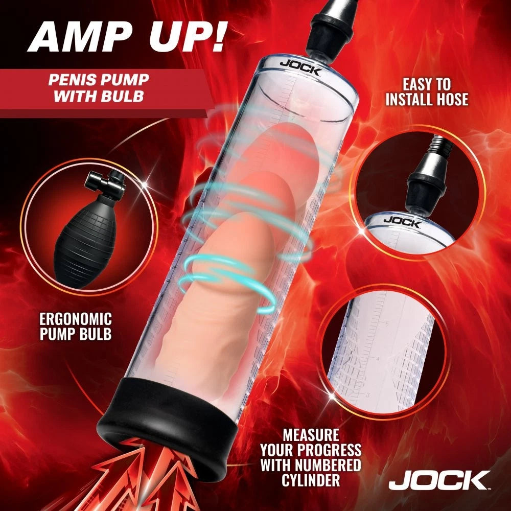 Jock Amp Up Penis Pump with Bulb