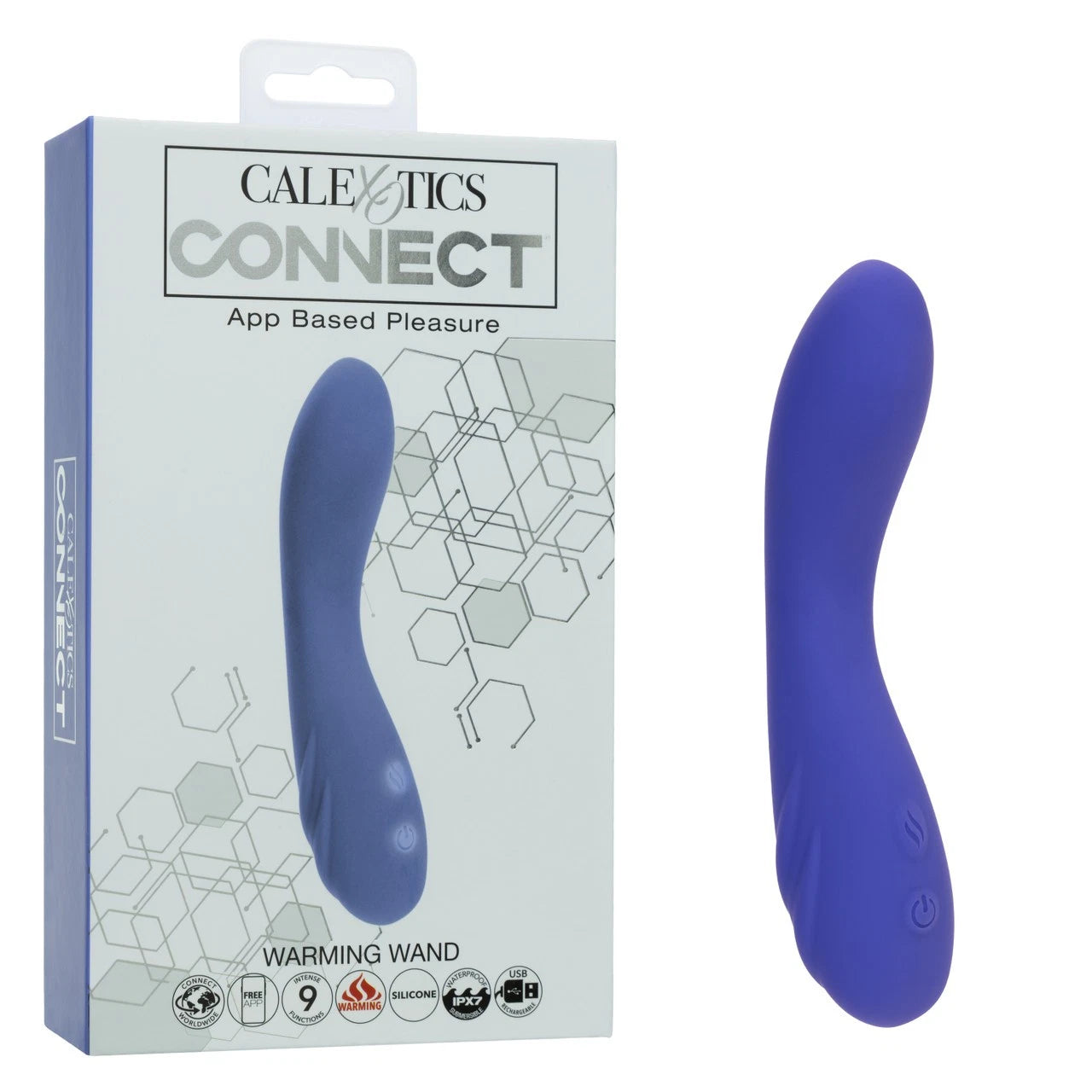 CalExotics Connect Warming Wand – App-Controlled Rechargeable Silicone Massager