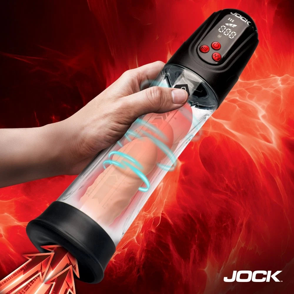 Jock Power Up Digital Automatic Waterproof Rechargeable Penis Pump