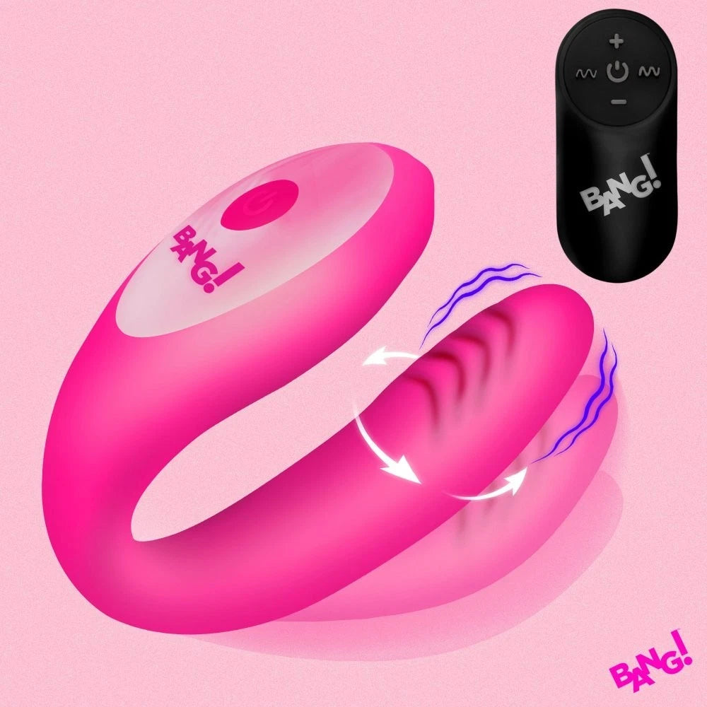 Bang Gyrating G-Spot Vibrator with Remote – Dual Stimulation Silicone Toy