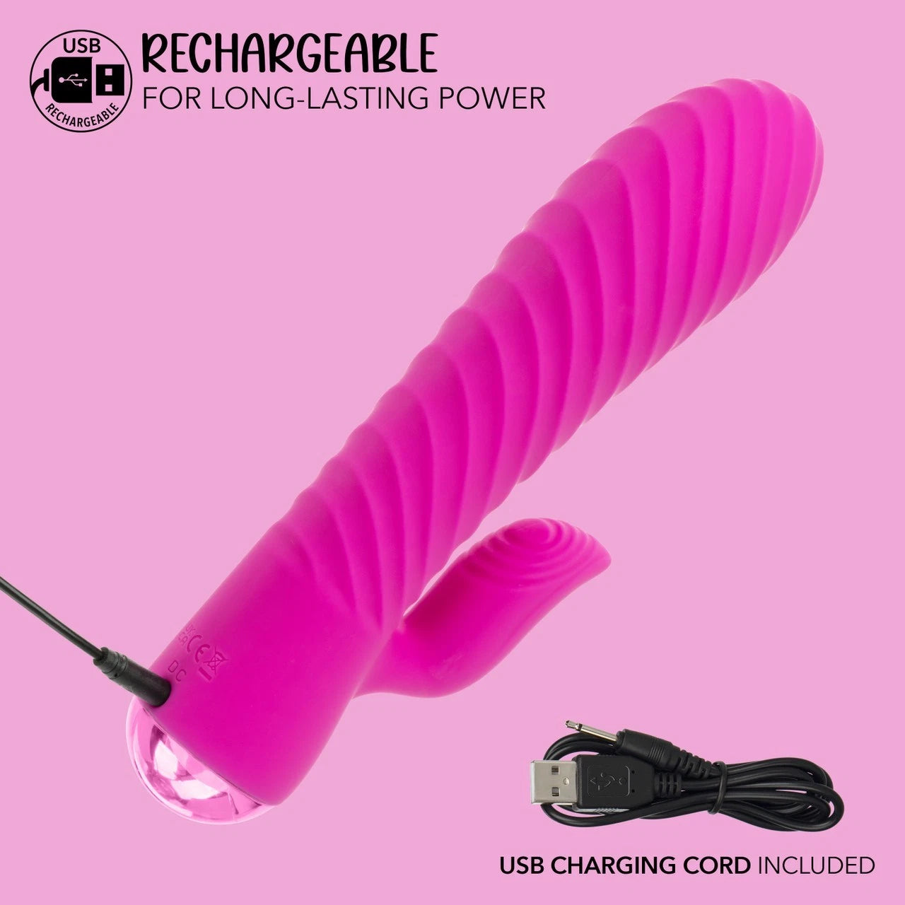 Extra Thicc Chubby Gyrating Tickler – Rechargeable Silicone Dual Motor Vibrator