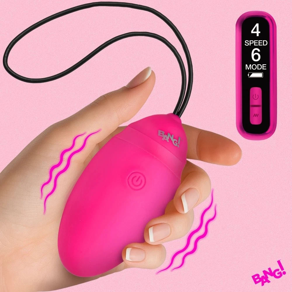 Bang! Vibrating Silicone Egg with Remote – Rechargeable G-Spot Vibrator