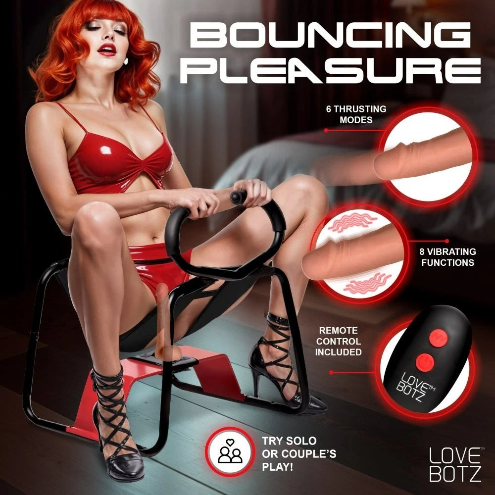 LoveBotz Bangin’ Bench with Thrusting & Vibrating Dildo