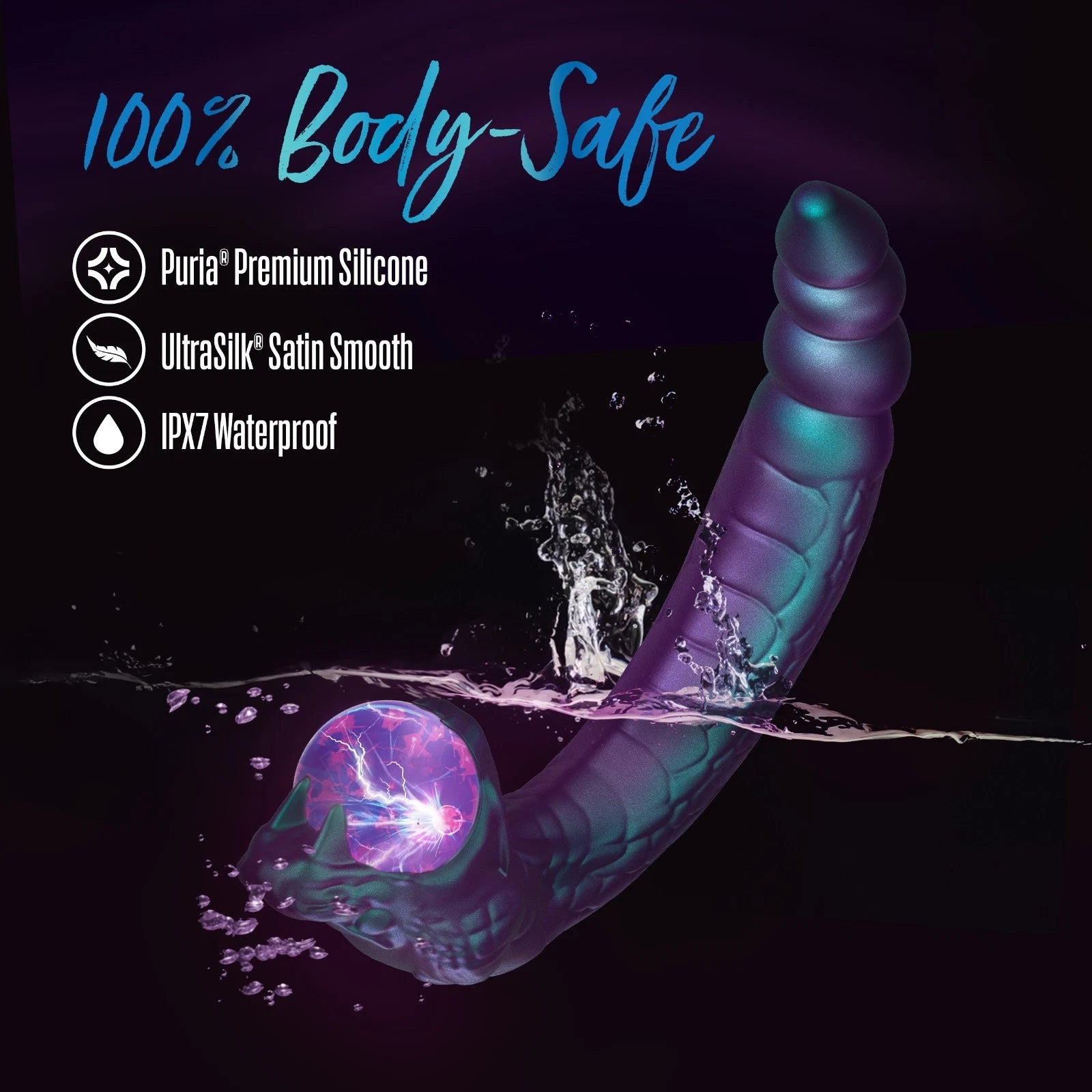 Temptasia Rattle Snake Rechargeable Silicone Vibrator with Dual Motors