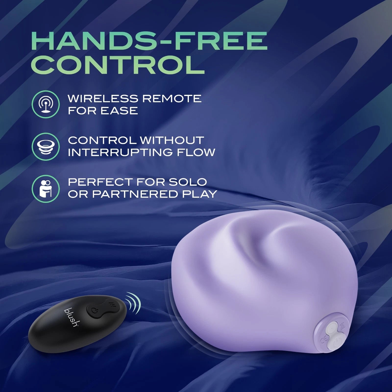 Urself Pulse Pad Rechargeable Silicone Grinder with Remote