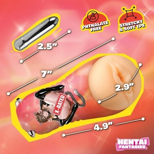 Hentai Fantasies Mochi Cat Girl Vibrating Stroker