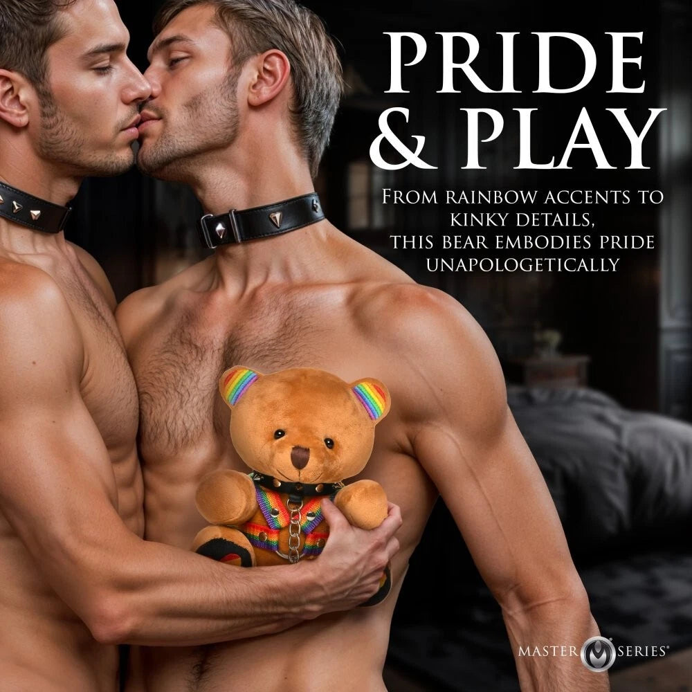 Master Series Pride Bear Plush with Removable Harness & Collar