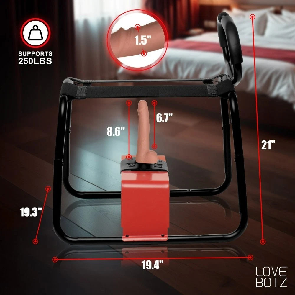 LoveBotz Bangin’ Bench with Thrusting & Vibrating Dildo