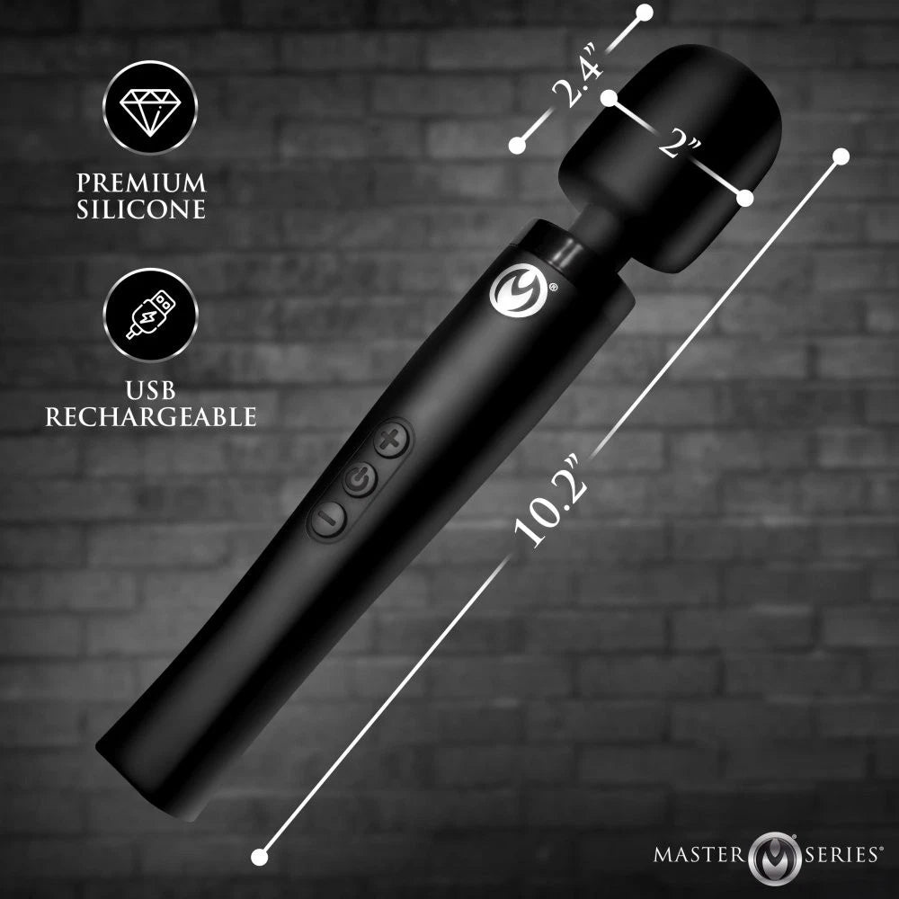 Master Series Thunderstick Pro Slim Wand Massager – Rechargeable Powerful Mini Wand