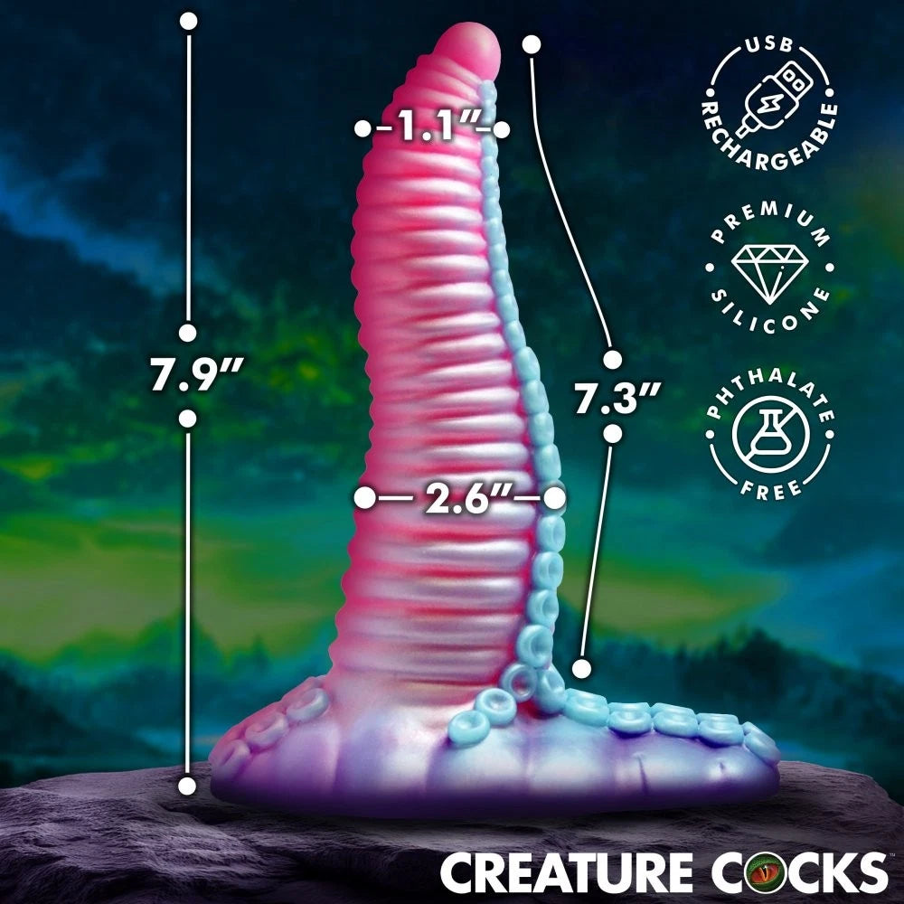 Creature Cocks Mega-Tenta Vibrating Rechargeable Silicone Tentacle Dildo with Remote