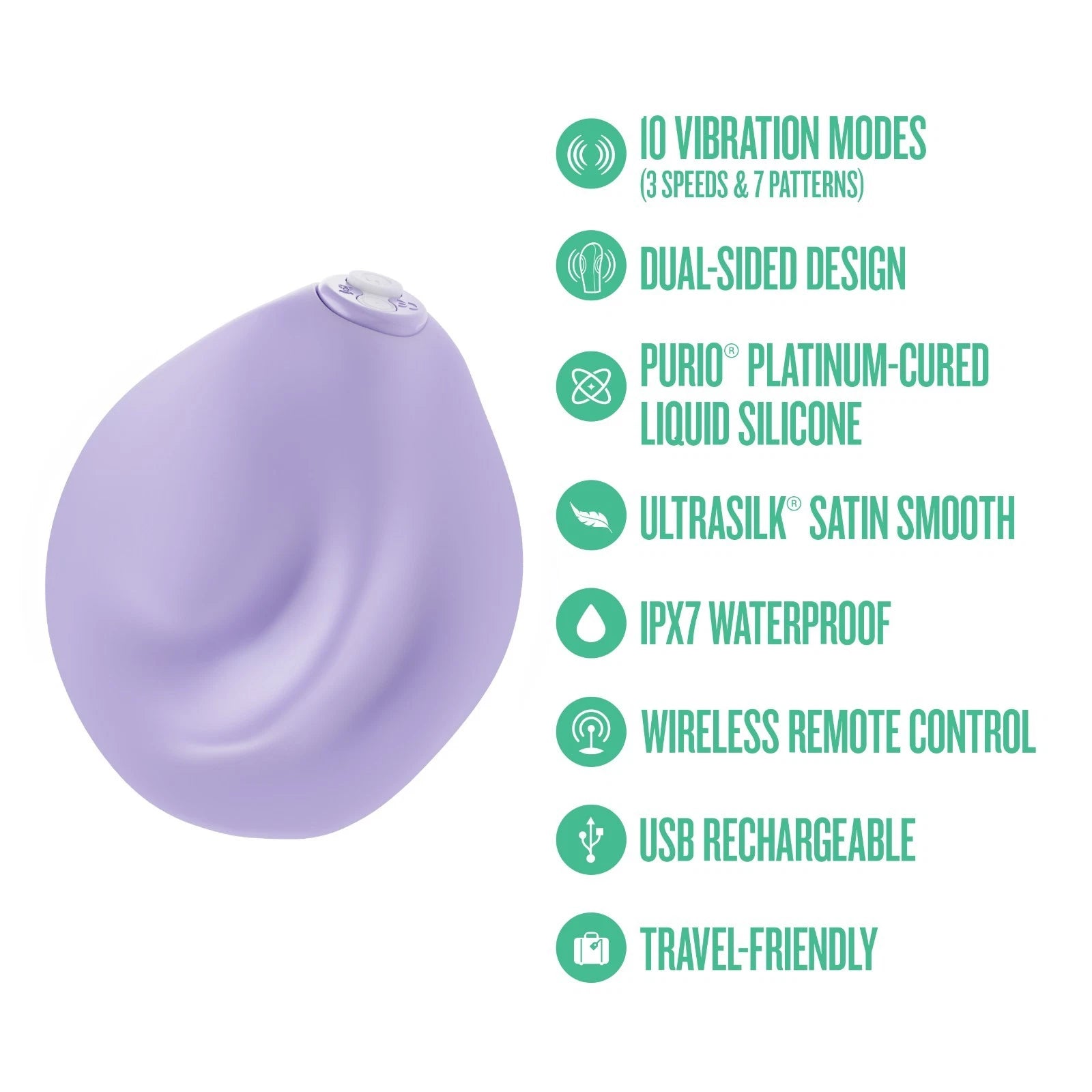 Urself Pulse Pad Rechargeable Silicone Grinder with Remote