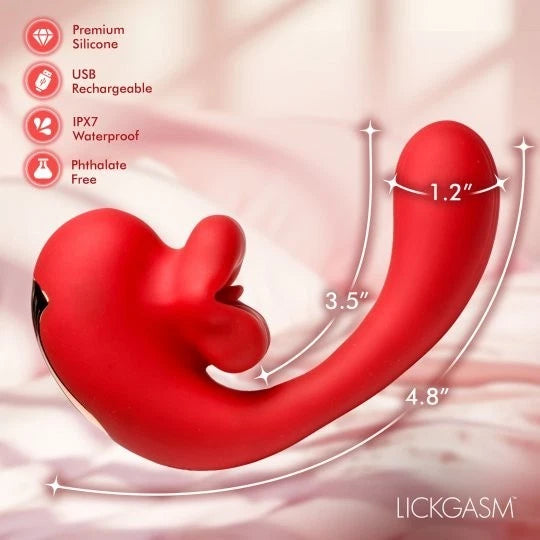 Lickgasm G-Kiss Kissing G-Spot Rechargeable Silicone Vibrator