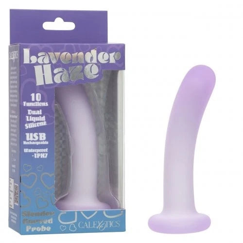 Lavender Haze Slender Curved Probe – Rechargeable Silicone Vibrator