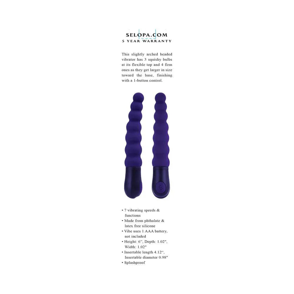 Selopa Beaded Beauty Silicone Vibrator - Buy At Luxury Toy X - Free 3-Day Shipping