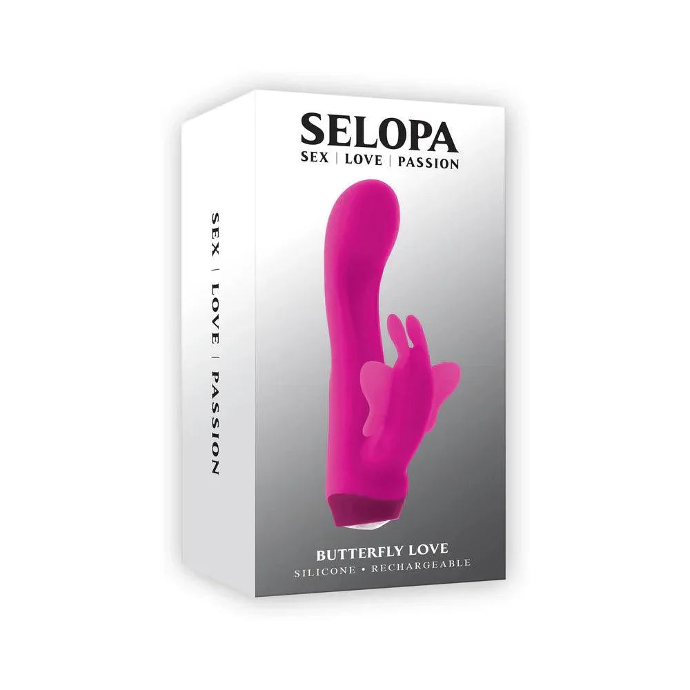 Selopa Butterfly Love Rechargeable Vibrating Dual Stimulator Silicone - Buy At Luxury Toy X - Free 3-Day Shipping
