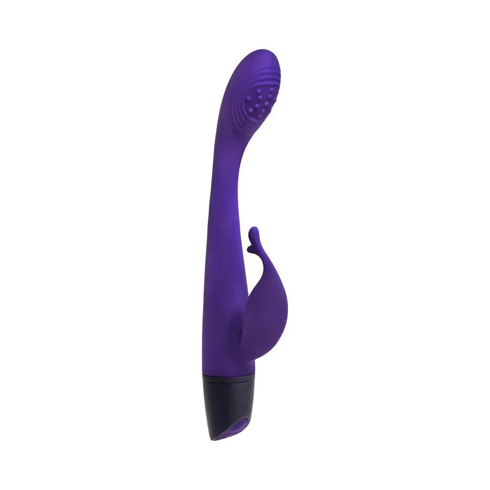Selopa Plum Passion Rechargeable Silicone Vibrator with Clitoral Stimulator - Buy At Luxury Toy X - Free 3-Day Shipping