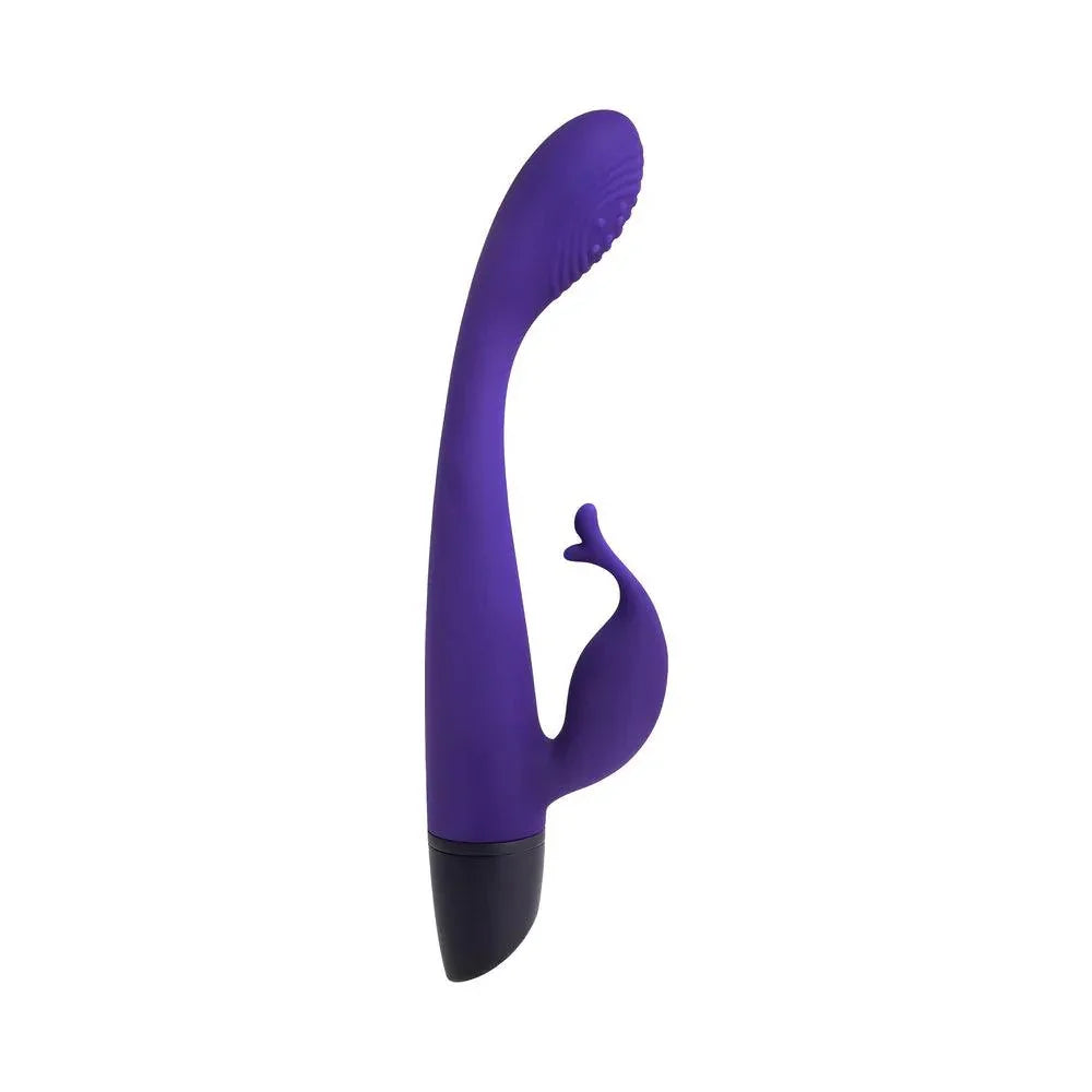 Selopa Plum Passion Rechargeable Silicone Vibrator with Clitoral Stimulator - Buy At Luxury Toy X - Free 3-Day Shipping