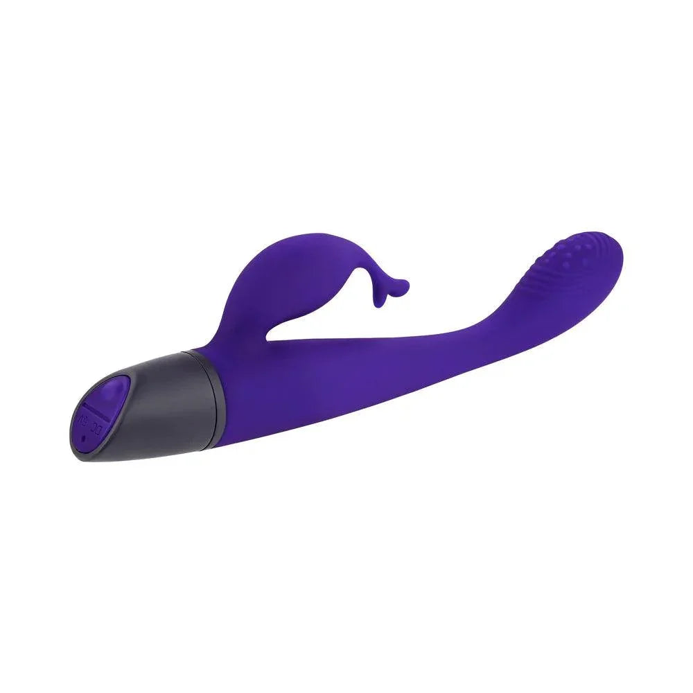 Selopa Plum Passion Rechargeable Silicone Vibrator with Clitoral Stimulator - Buy At Luxury Toy X - Free 3-Day Shipping