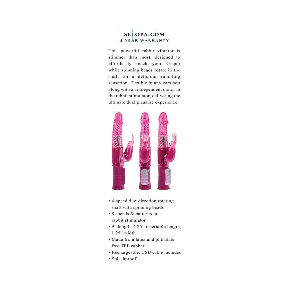 Selopa Rehargeable Bunny Rechargeable Vibe - Buy At Luxury Toy X - Free 3-Day Shipping