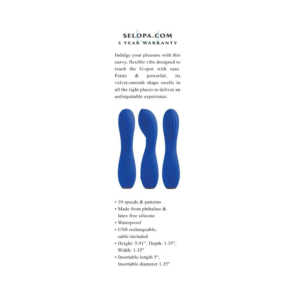 Selopa Sapphire G Rechargeable Silicone Vibrator - Buy At Luxury Toy X - Free 3-Day Shipping