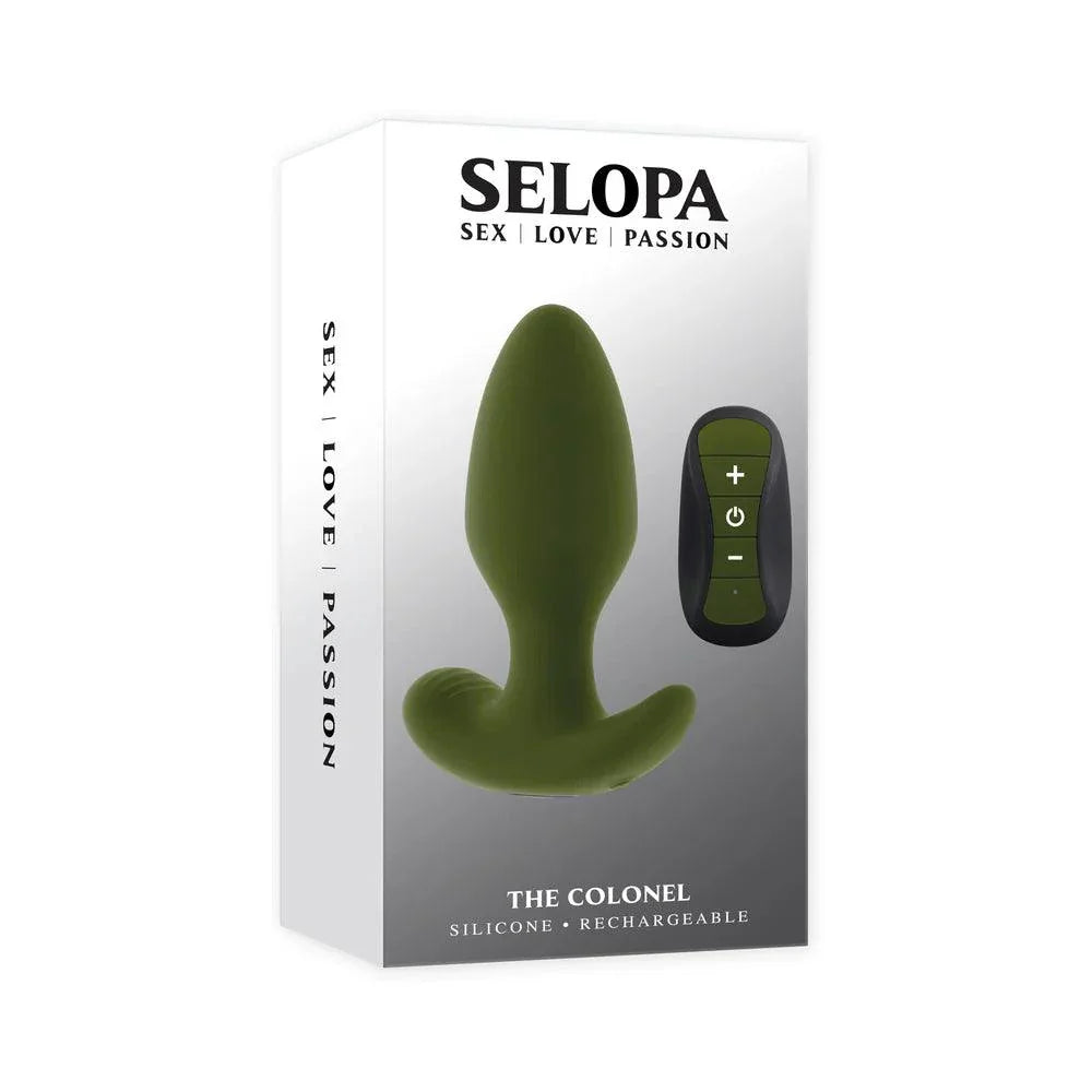Selopa The Colonel Rechargeable Silicone Anal Plug - Buy At Luxury Toy X - Free 3-Day Shipping