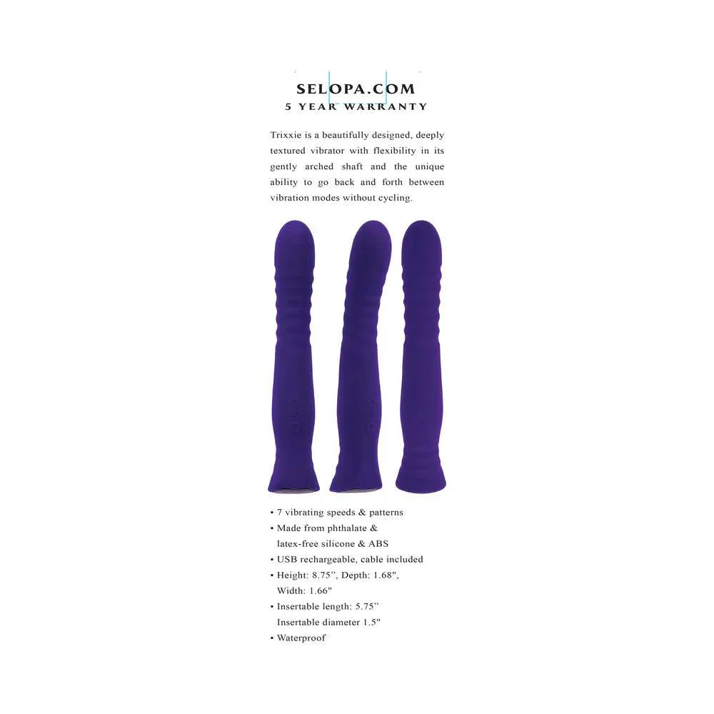 Selopa Trixxxie Rechargeable Silicone Vibrator - Buy At Luxury Toy X - Free 3-Day Shipping