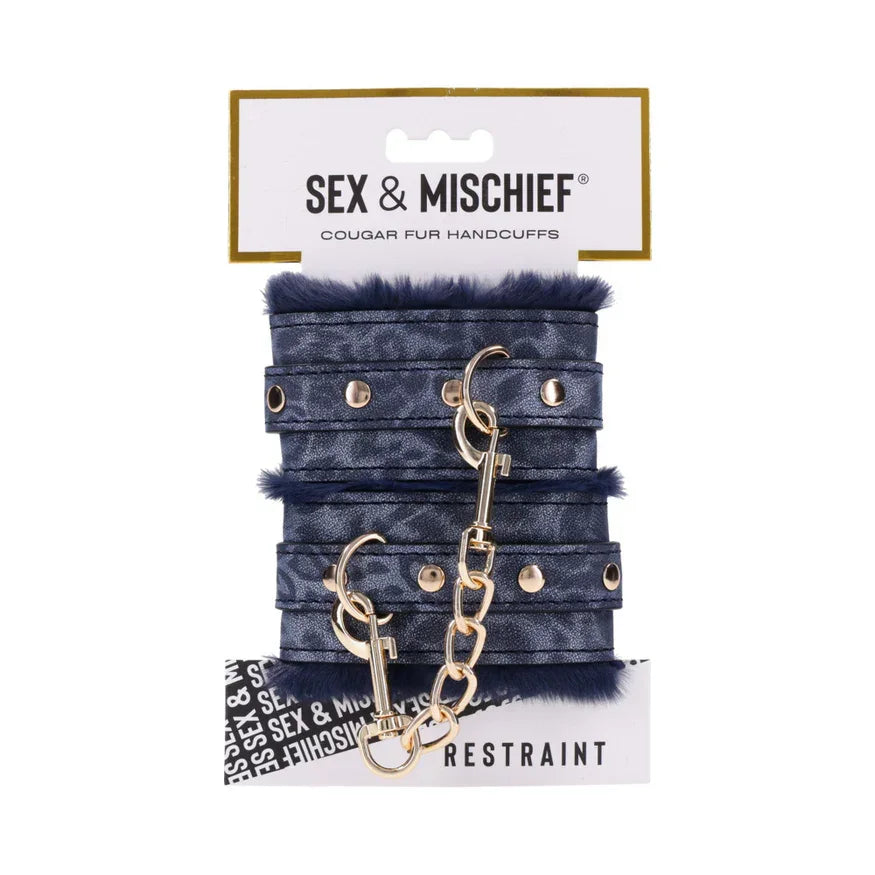 Sex & Mischief Cougar Fur Handcuffs Sex & Mischief Cougar Fur Handcuffs