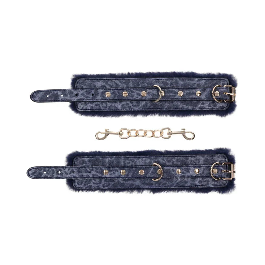 Sex & Mischief Cougar Fur Handcuffs - Buy At Luxury Toy X - Free 3-Day Shipping