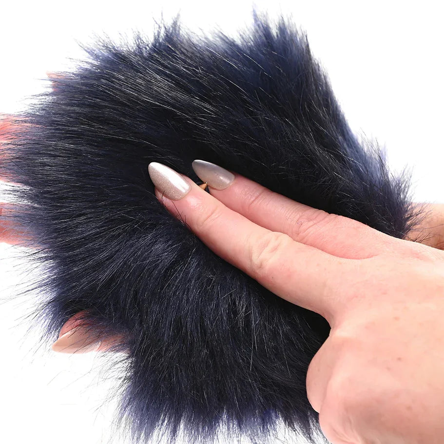 Sex & Mischief Cougar Spiked Sensory Glove ā Teasing Faux Fur Glove with Gold Spikes for Sensory Play - Buy At Luxury Toy X - Free 3-Day Shipping