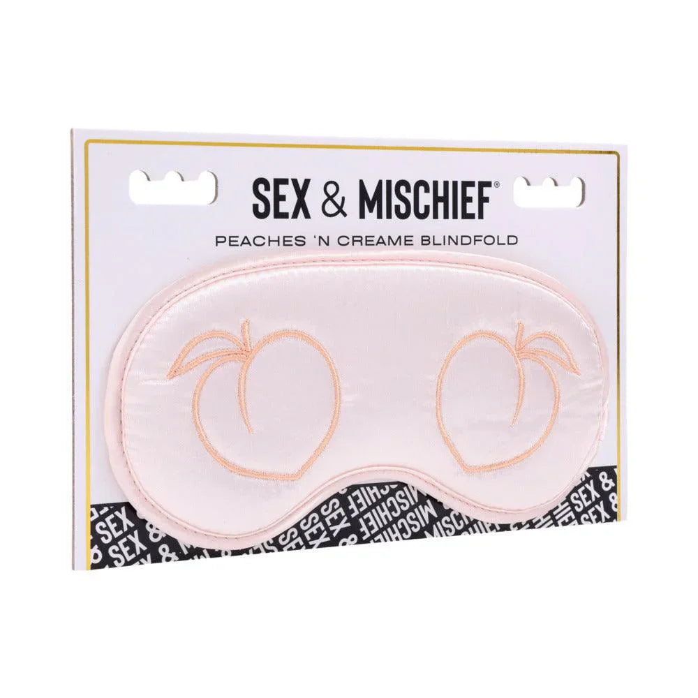Sex & Mischief Peaches ‘n CreaMe Blindfold - Buy At Luxury Toy X - Free 3-Day Shipping