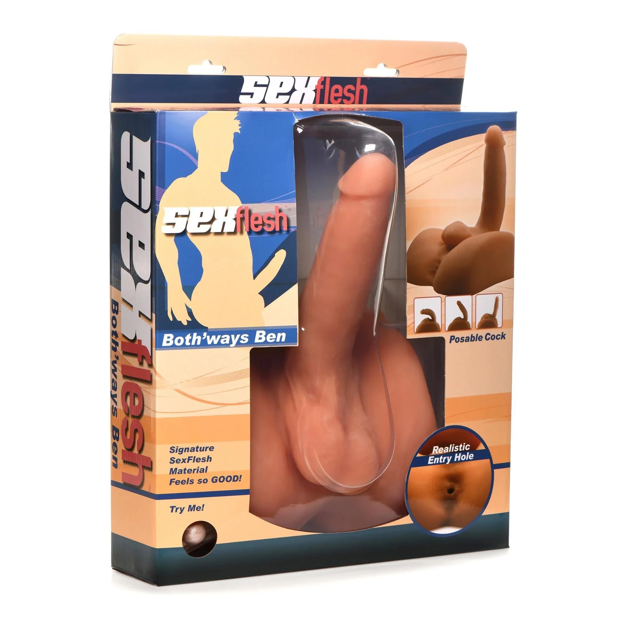 SexFlesh Both Ways Ben Full Size Masturbator - Buy At Luxury Toy X - Free 3-Day Shipping
