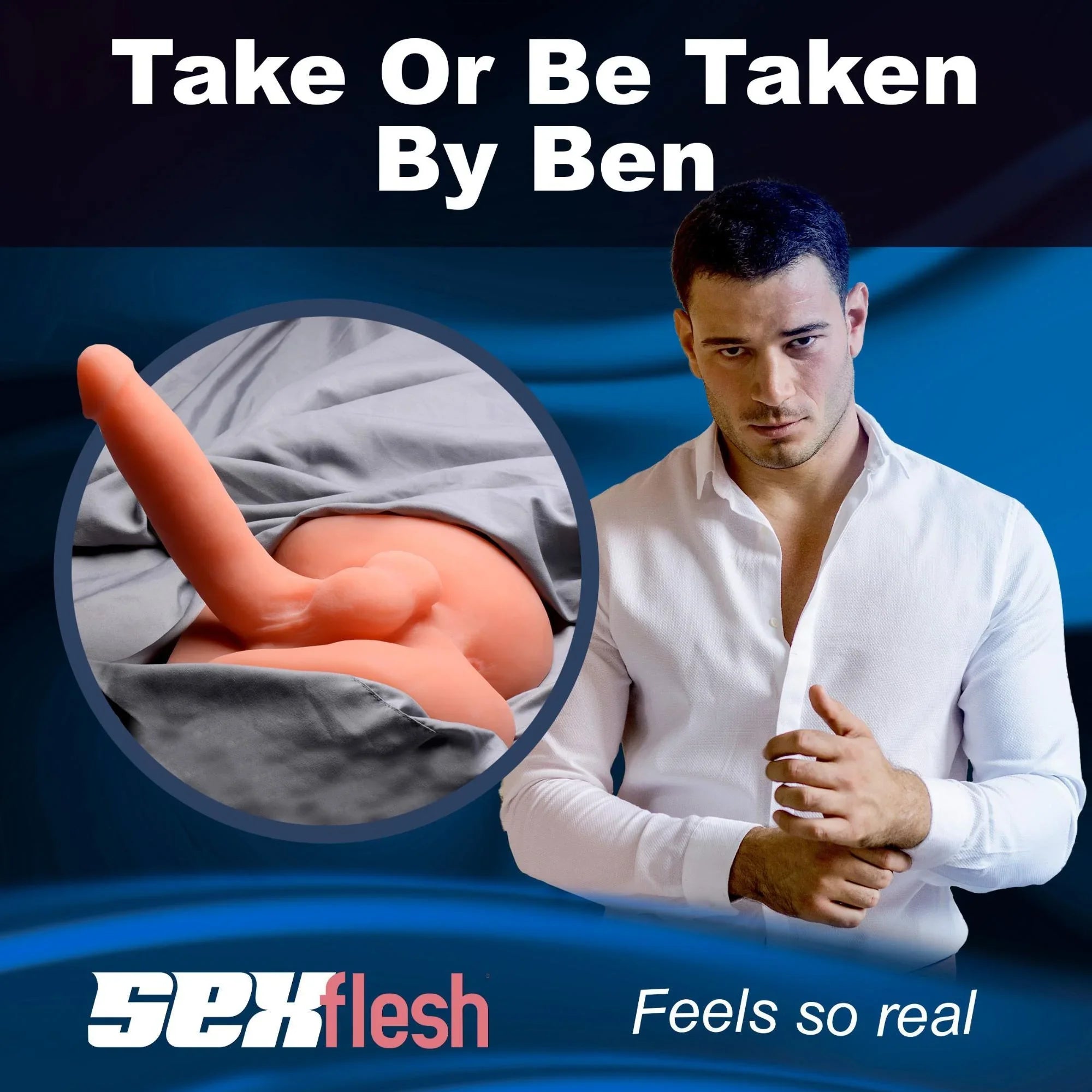 SexFlesh Both Ways Ben Full Size Masturbator - Buy At Luxury Toy X - Free 3-Day Shipping