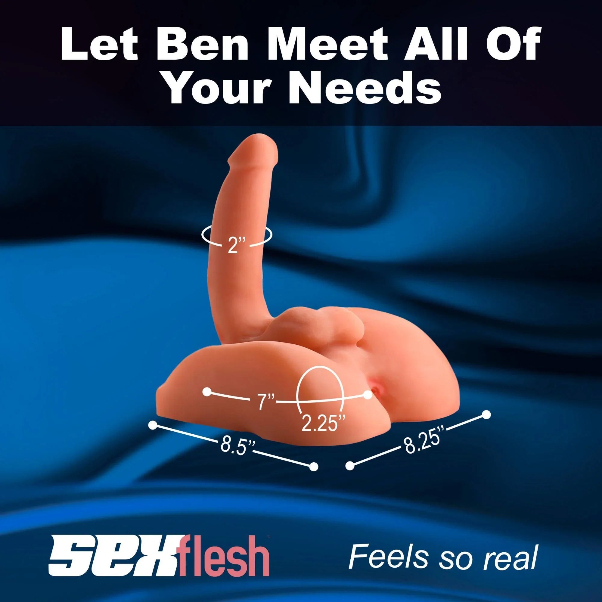 SexFlesh Both Ways Ben Full Size Masturbator - Buy At Luxury Toy X - Free 3-Day Shipping