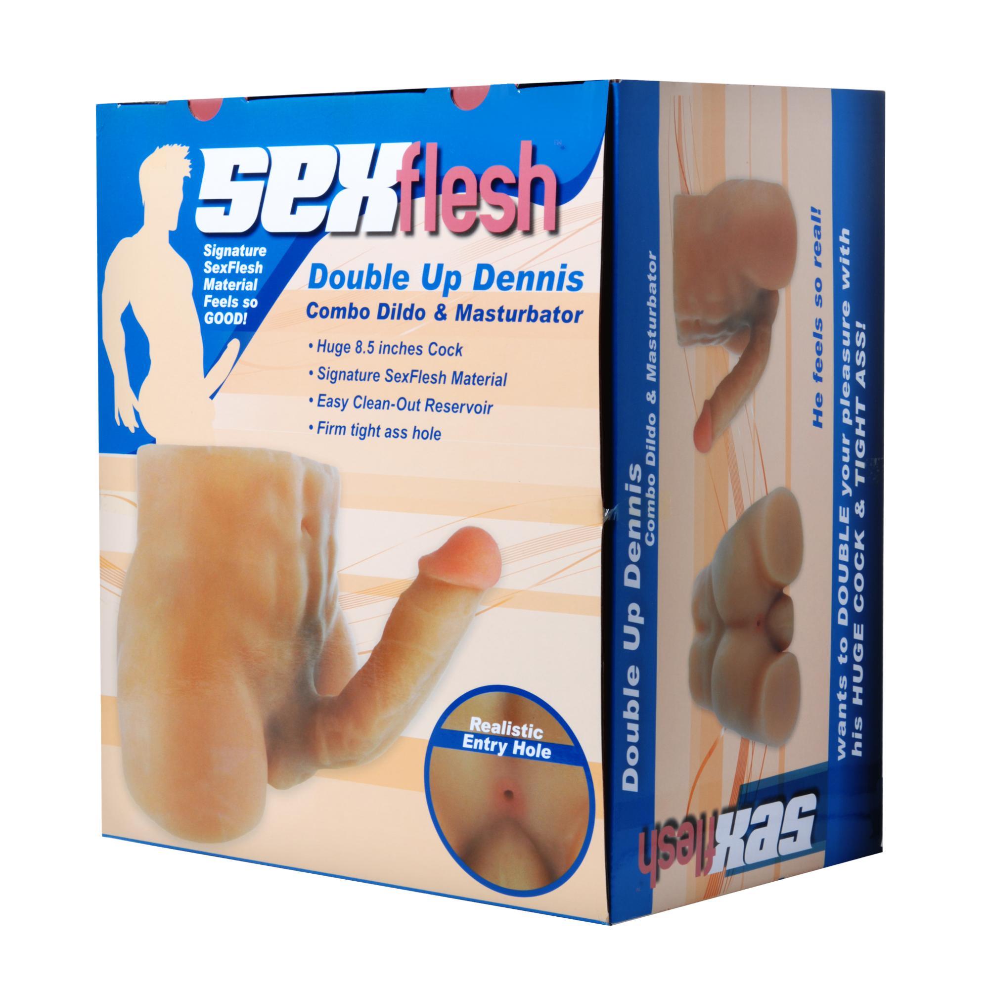 SexFlesh Double Up Dennis Realistic 3D Ass - Buy At Luxury Toy X - Free 3-Day Shipping