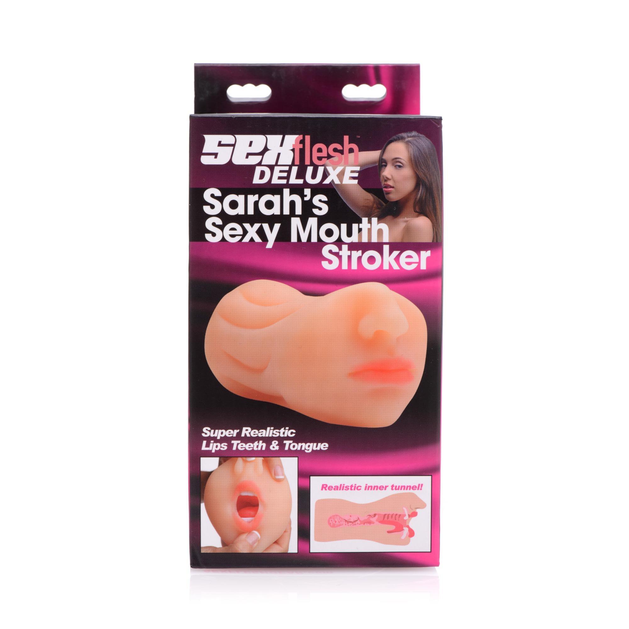 SexFlesh Sarah's Sexy Mouth Stroker - Buy At Luxury Toy X - Free 3-Day Shipping