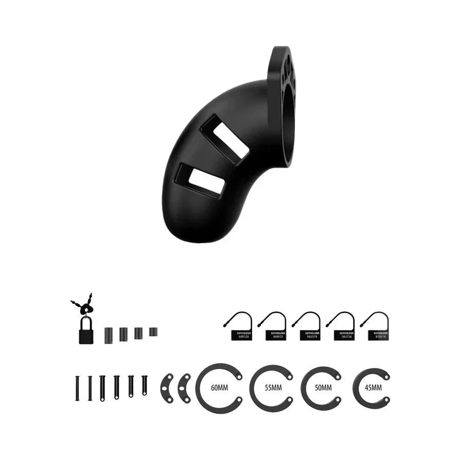 Shots ManCage Model 20 Adjustable 3.5 in. Silicone Chastity Cock Cage - Buy At Luxury Toy X - Free 3-Day Shipping