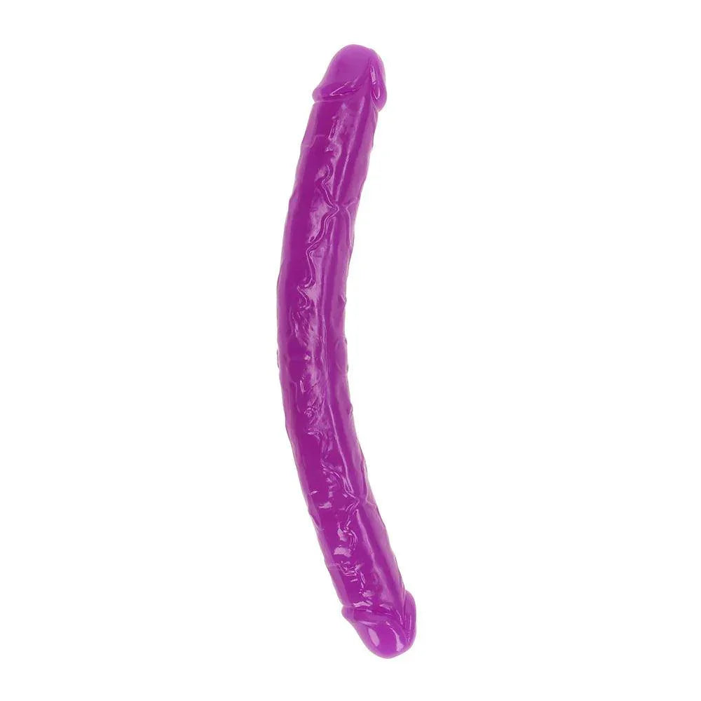Shots RealRock Glow in the Dark Double Dong 15 in. Dual-Ended Dildo - Buy At Luxury Toy X - Free 3-Day Shipping