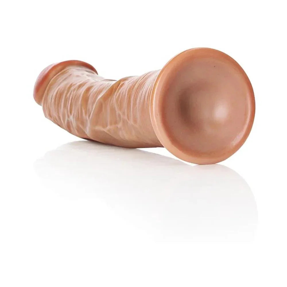 Shots RealRock Realistic 9 in. Curved Dildo With Suction Cup - Buy At Luxury Toy X - Free 3-Day Shipping