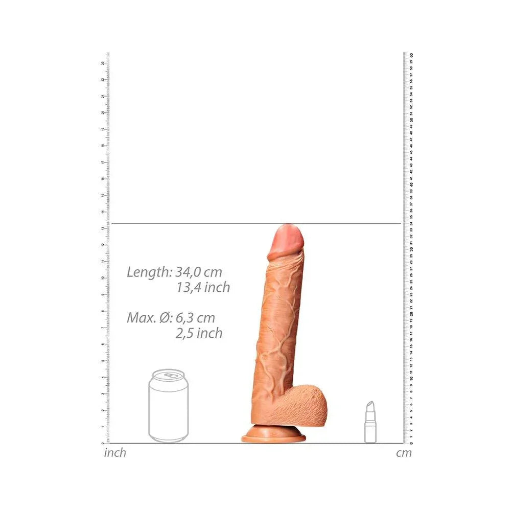 Shots RealRock Straight Realistic Dildo with Balls and Suction Cup 12in - Buy At Luxury Toy X - Free 3-Day Shipping