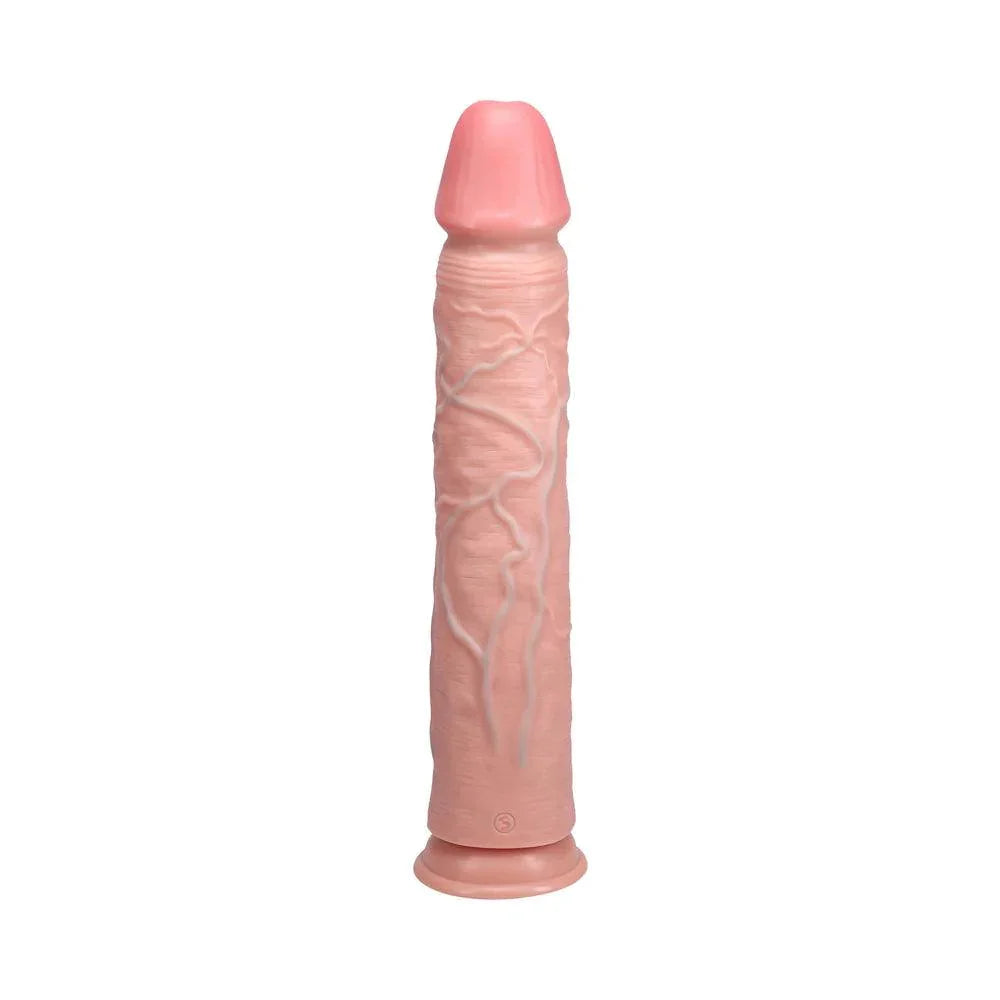 Shots RealRock Ultra Realistic Skin Extra Large Straight Dildo with Suction Cup 15in - Buy At Luxury Toy X - Free 3-Day Shipping