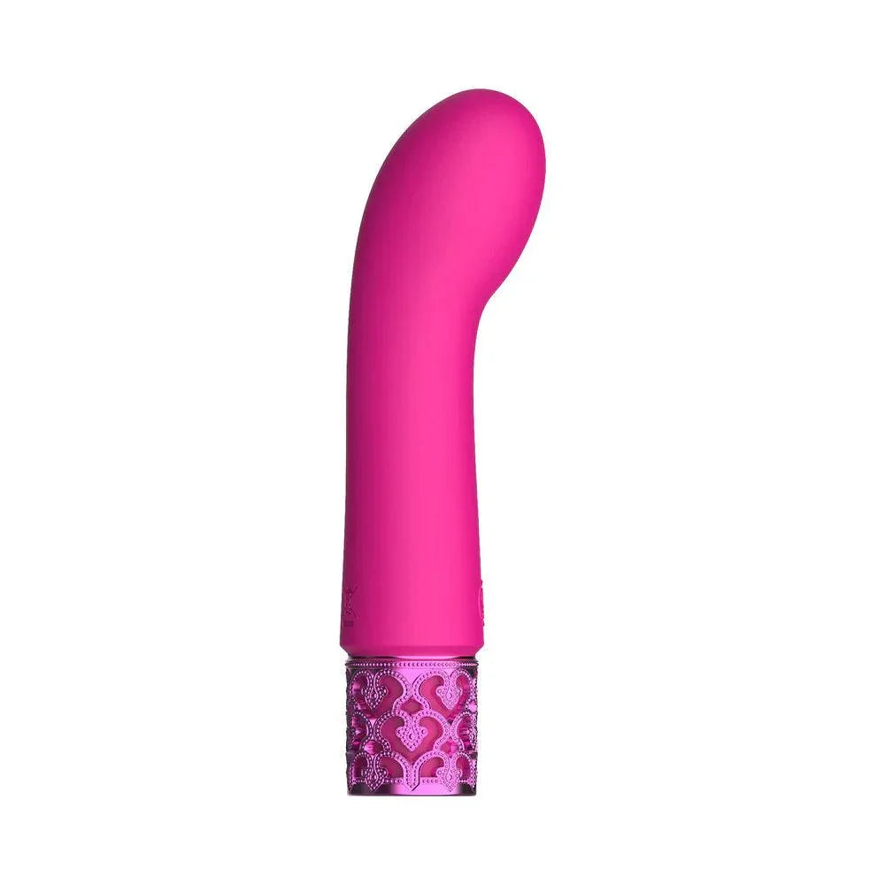 Shots Royal Gems Bijou Rechargeable Curved Silicone Bullet Vibrator - Buy At Luxury Toy X - Free 3-Day Shipping