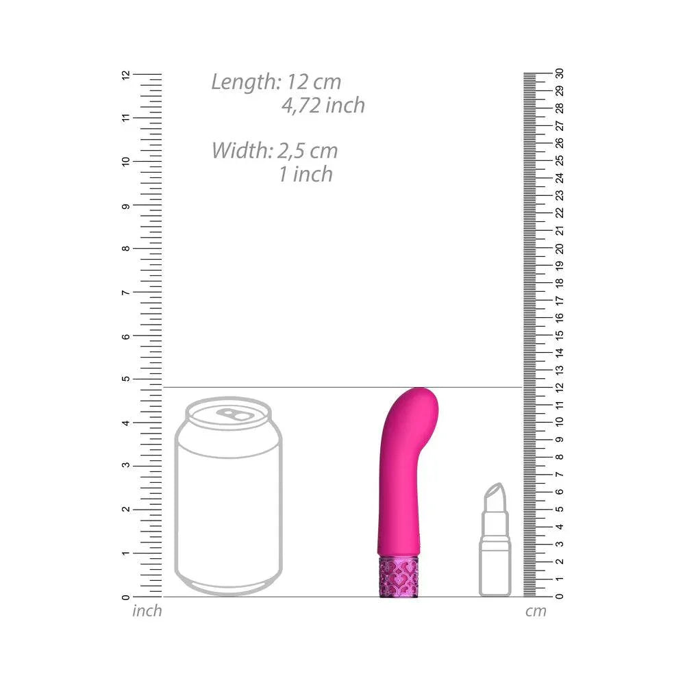 Shots Royal Gems Bijou Rechargeable Curved Silicone Bullet Vibrator - Buy At Luxury Toy X - Free 3-Day Shipping