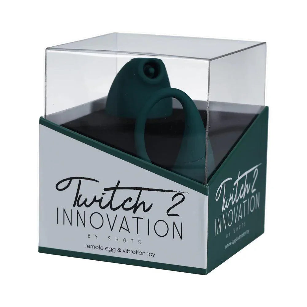Shots Twitch 2 Rechargeable Suction and Flapping Vibrator with Remote Control Vibrating Egg - Buy At Luxury Toy X - Free 3-Day Shipping
