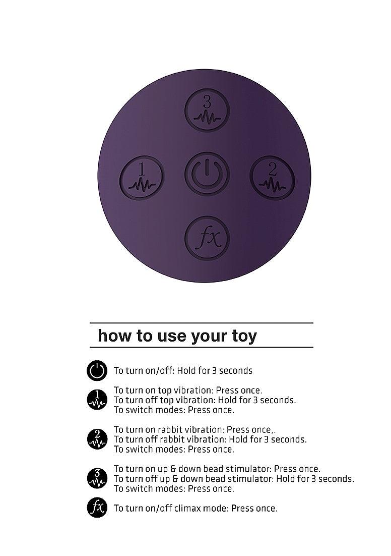Shots Vive Halo Rechargeable Silicone Ring Rabbit Vibrator - Buy At Luxury Toy X - Free 3-Day Shipping