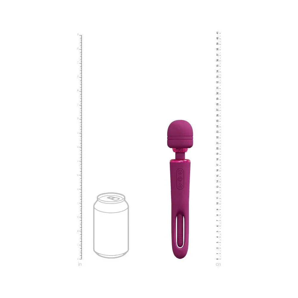 Shots Vive Kiku Rechargeable Double Ended Wand with G-Spot Stimulator - Buy At Luxury Toy X - Free 3-Day Shipping